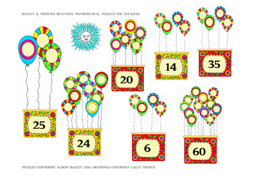 Hagley and Trench's Beautiful Mathematical Puzzles for Pleasure: Balloons Puzzle 2