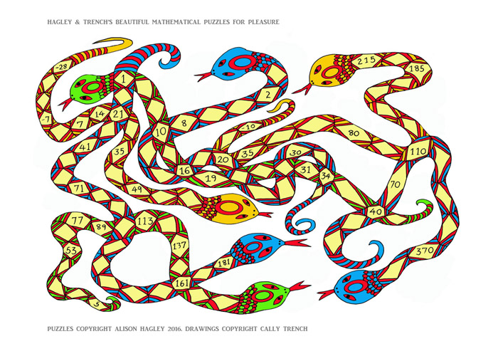 Hagley and Trench's Beautiful Mathematical Puzzles for Pleasure: Snake Puzzle