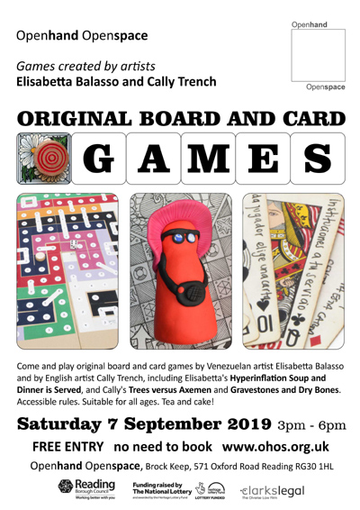 Poster for Elisabetta Balasso / Cally Trench: Original Board and Card Games