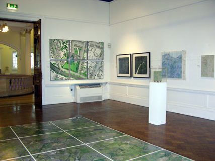 'Ground Level' 
by Cally Trench in 'Mapping' at Bury Art Gallery