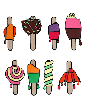 Ice Lollies by
 Cally Trench