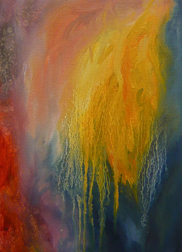 The Orange Painting by Claire Deniau