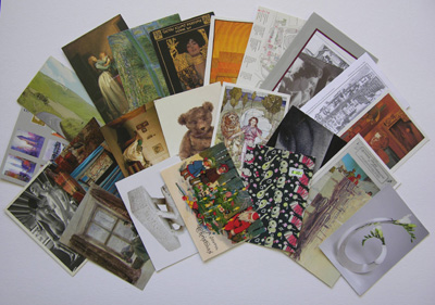 Postcards sent by Alison Carter Tai to Cally Trench