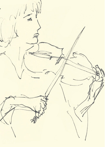 Drawing by Cally Trench