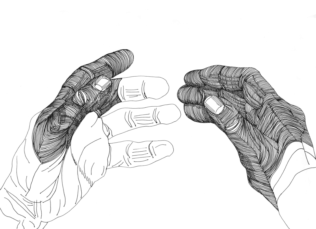 Cally Trench, Left Hand, Right Hand I: 014, Friday 18th August 2023, 9.41-10.41 am