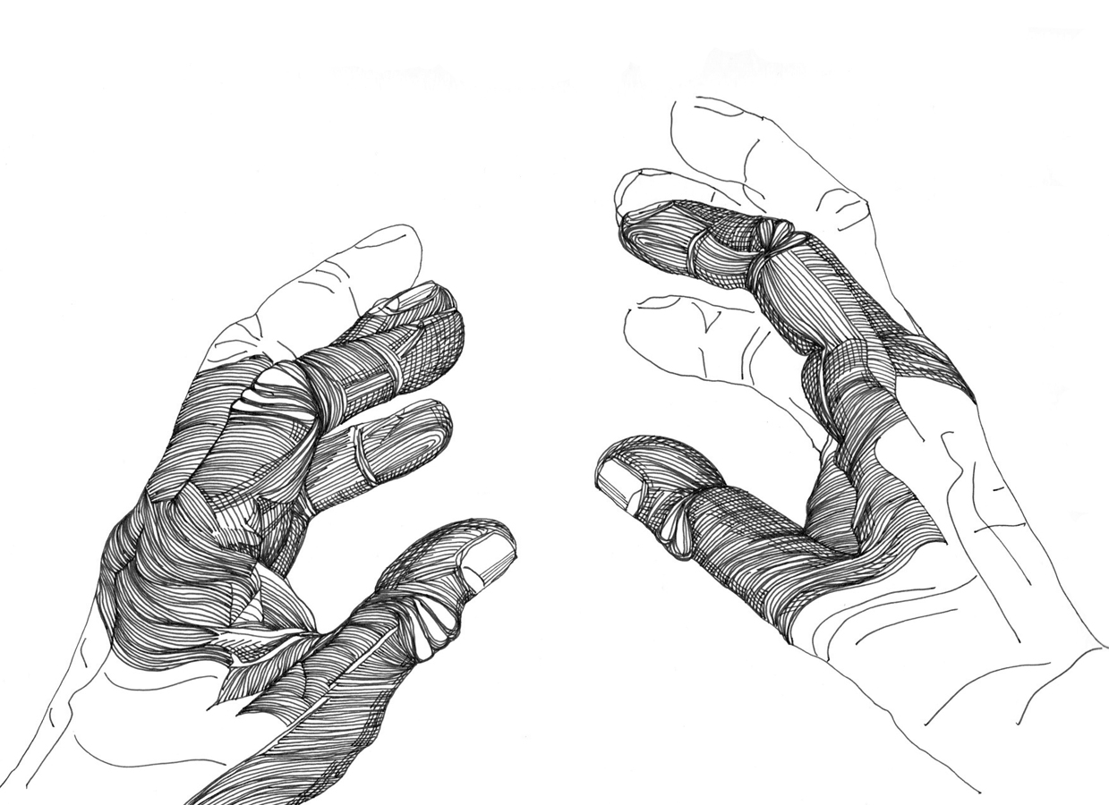 Cally Trench, Left Hand, Right Hand I: 028, Friday 1st September 2023, 12.19-1.19 pm