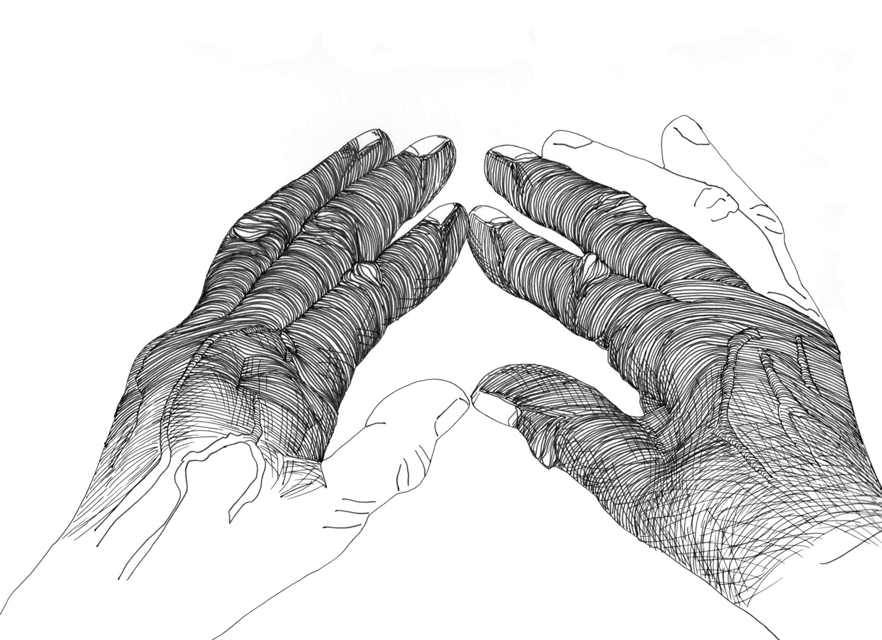 Cally Trench, Left Hand, Right Hand I: 077, Friday 20th October 2023, 9.19-10.19 am 