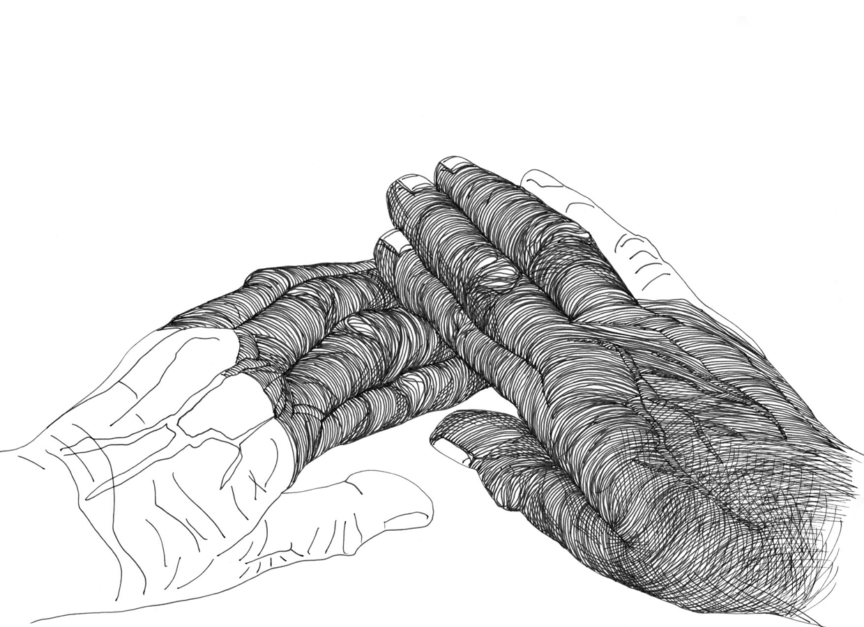 Cally Trench, Left Hand, Right Hand I: 133, Friday 15th December 2023, 12.39-1.39 pm