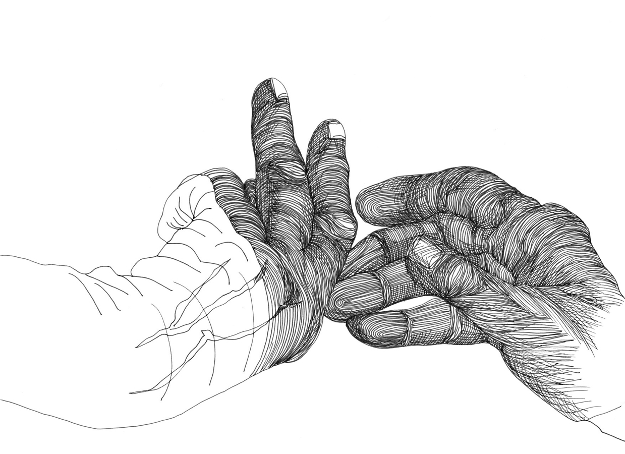 Cally Trench, Left Hand, Right Hand I: 140, Friday 22nd December 2023, 3.27-4.27 pm