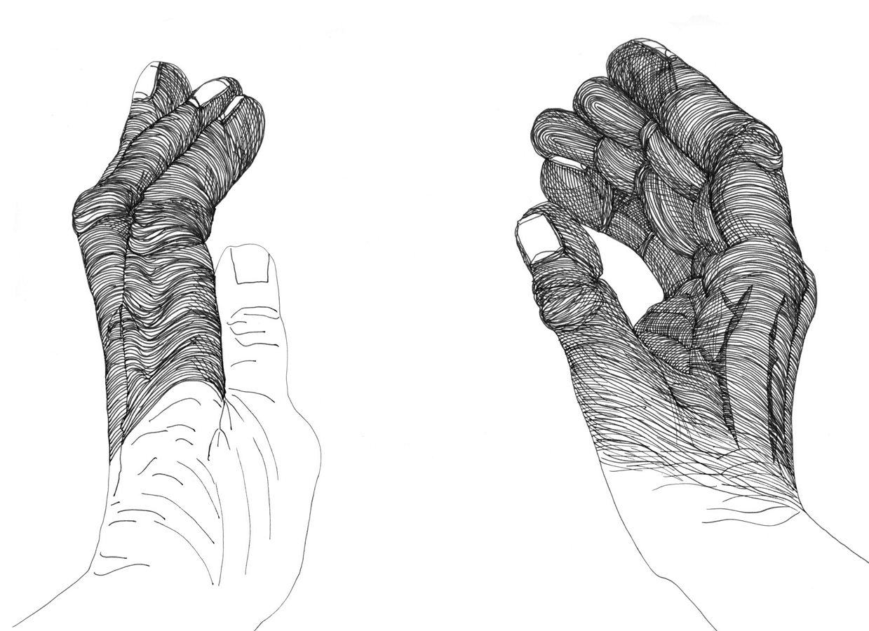 Cally Trench, Left Hand, Right Hand I: 154, Friday 5th January 2024, 1.50-2.50 pm 