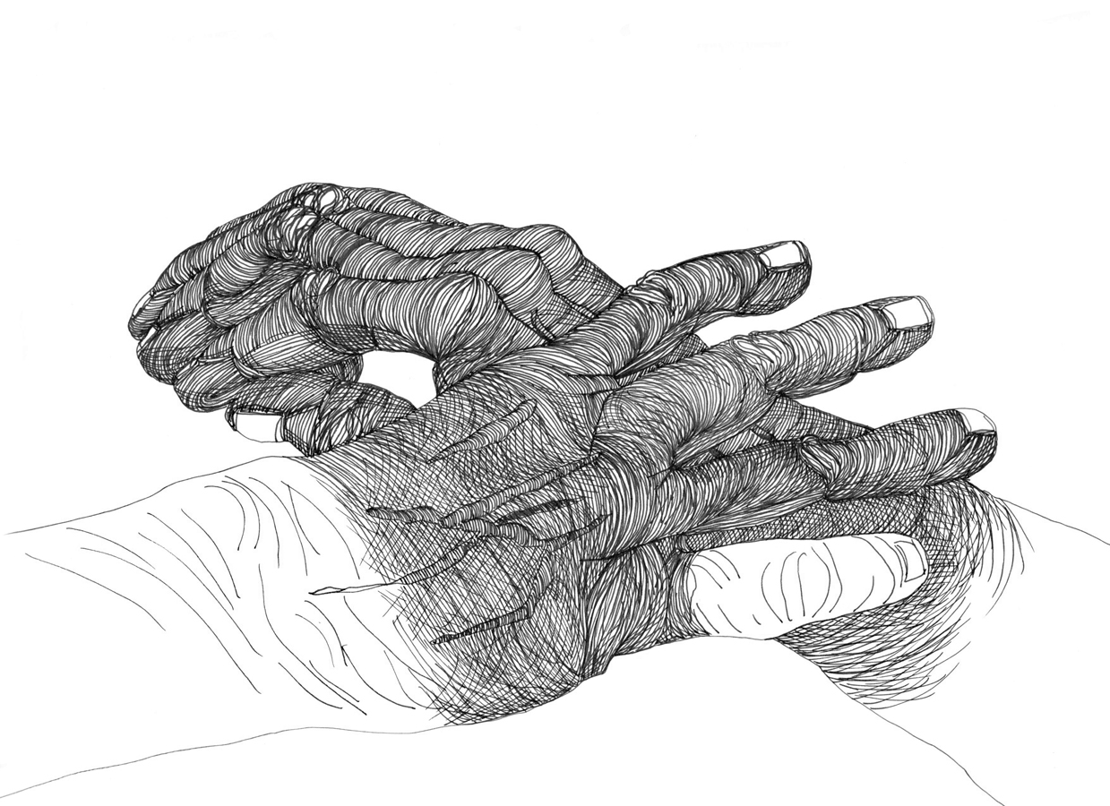 Cally Trench, Left Hand, Right Hand I: 182, Friday 2nd February 2024, 12.39-1.39 pm