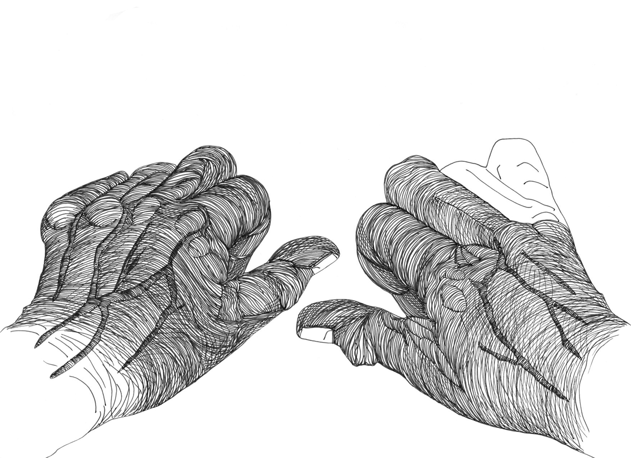 Cally Trench, Left Hand, Right Hand I: 210, Friday 1st March 2024, 11.04 am - 12.04 pm