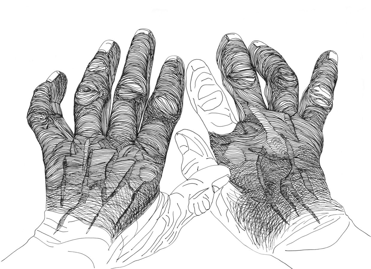 Cally Trench, Left Hand, Right Hand I: 217, Friday 8th March 2024, 2.55-3.55 pm
