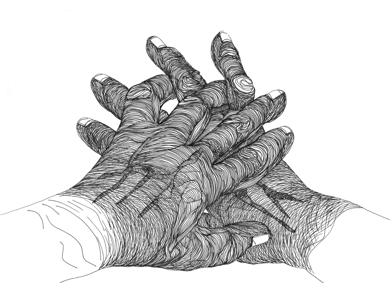 Cally Trench, Left Hand, Right Hand I: 224, Friday 15th March 2024, 2.28-3.28 pm