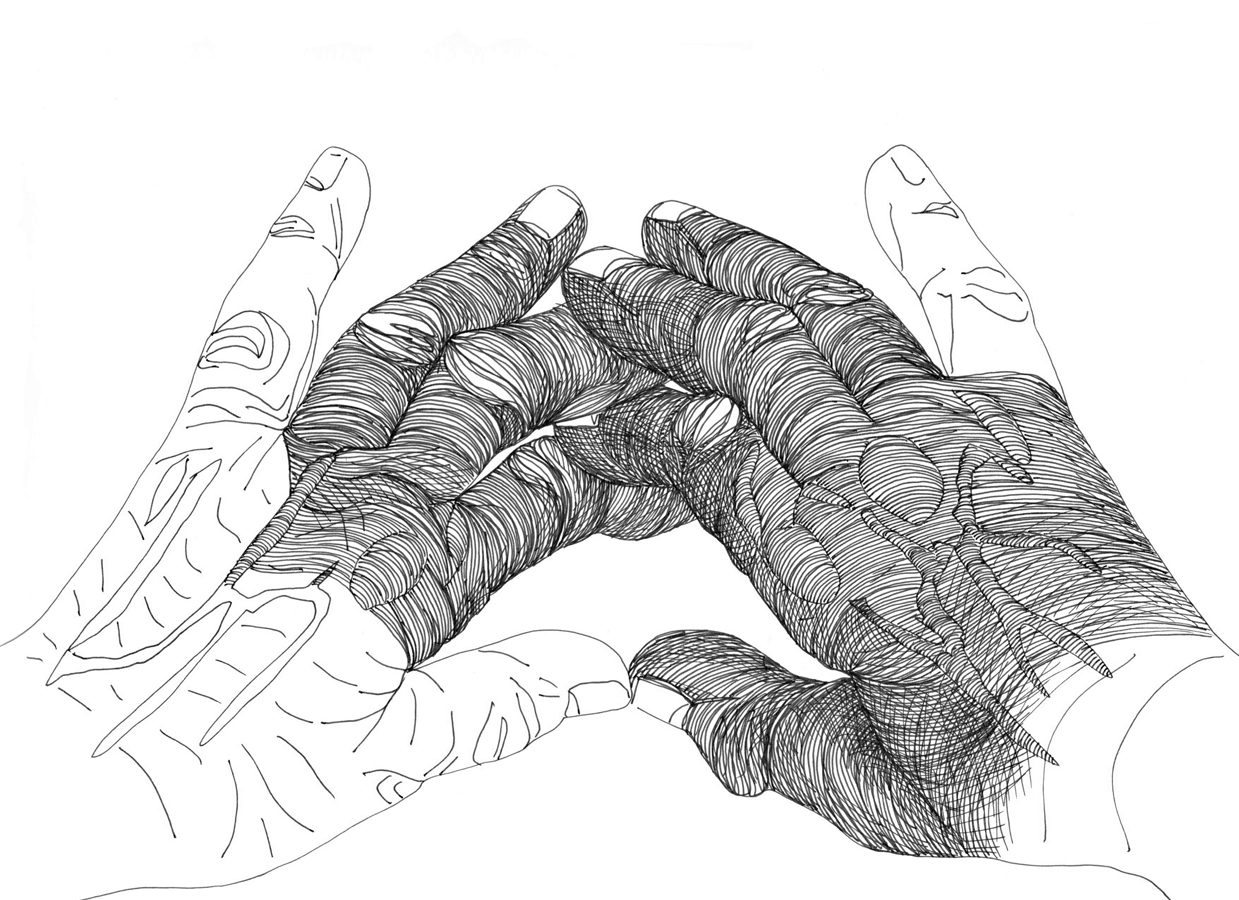Cally Trench, Left Hand, Right Hand I: 287, Friday 17th May 2024, 8.12-9.12 am