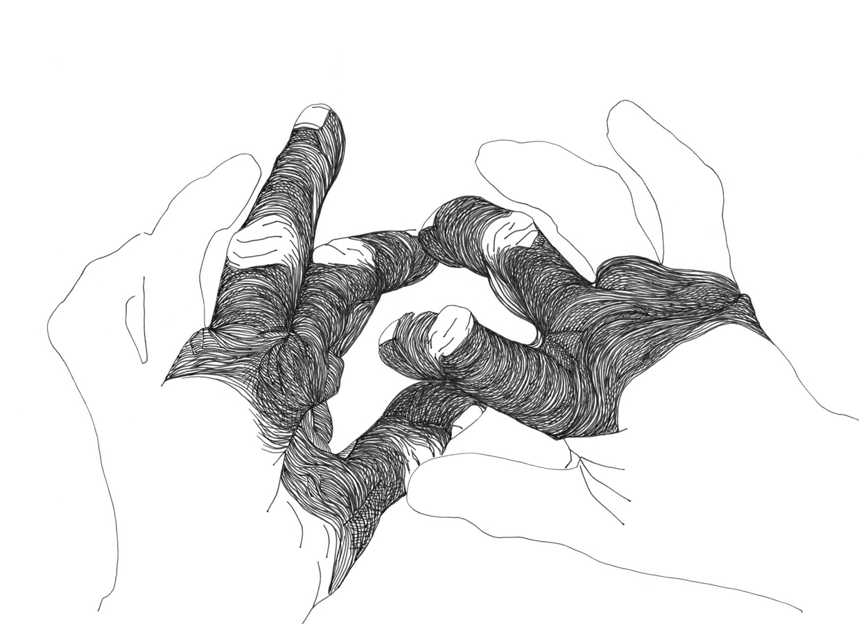 Cally Trench, Left Hand, Right Hand II 365/731, Monday 4th August 2025, 10.17 - 11.02 am