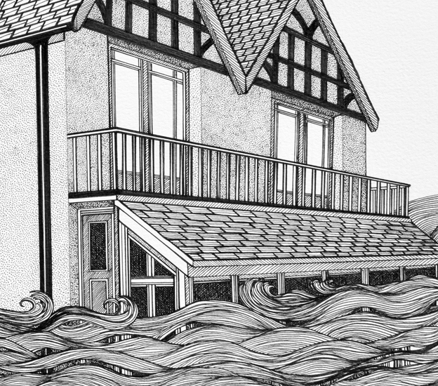The Shanty with Baldovinetti palm by Cally Trench